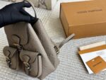 Louis Vuitton Black And Gold Replica Bb Backpack Versatile And Portable - Image 4