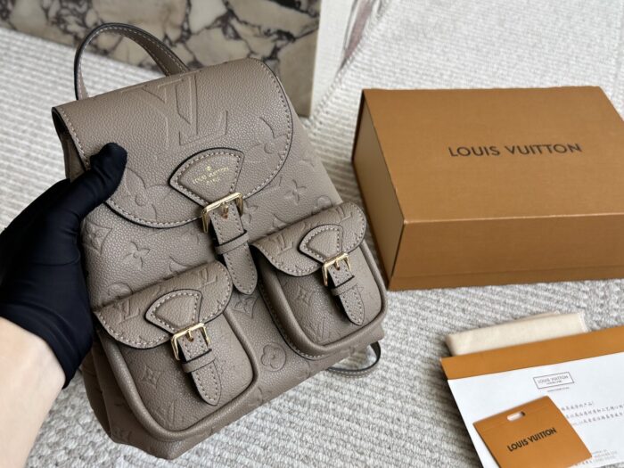 Louis Vuitton Black And Gold Replica Bb Backpack Versatile And Portable - Image 7
