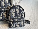 Dior Oblique Monogram Backpack Upgraded Version With Calfskin Leather Luxurious And Fashionable - Image 8