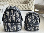 Dior Oblique Monogram Backpack Upgraded Version With Calfskin Leather Luxurious And Fashionable - Image 10