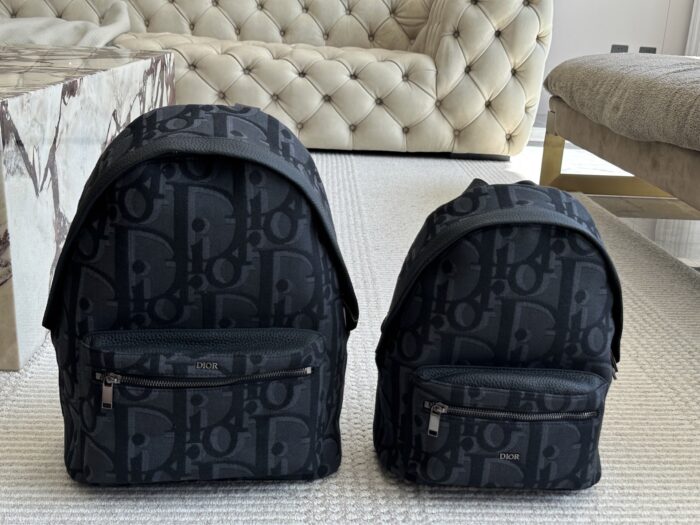 Dior Oblique Monogram Backpack Upgraded Version With Calfskin Leather Luxurious And Fashionable - Image 11