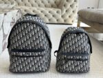 Dior Oblique Monogram Backpack Upgraded Version With Calfskin Leather Luxurious And Fashionable - Image 12