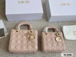 Dior Lady Di Bag Four-Compartment With Lettering Wide Shoulder Strap Three-Compartment With Chain And Shoulder Strap Pearlescent Colour Premium Quality - Image 11