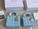 Dior Lady Di Bag Four-Compartment With Lettering Wide Shoulder Strap Three-Compartment With Chain And Shoulder Strap Pearlescent Colour Premium Quality - Image 13