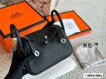 Hermès Mini Lindy Full-Grain Cowhide Crossbody Handbag - Image 2