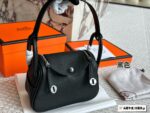 Hermès Mini Lindy Full-Grain Cowhide Crossbody Handbag - Image 6