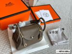 Hermès Mini Lindy Full-Grain Cowhide Crossbody Handbag - Image 10