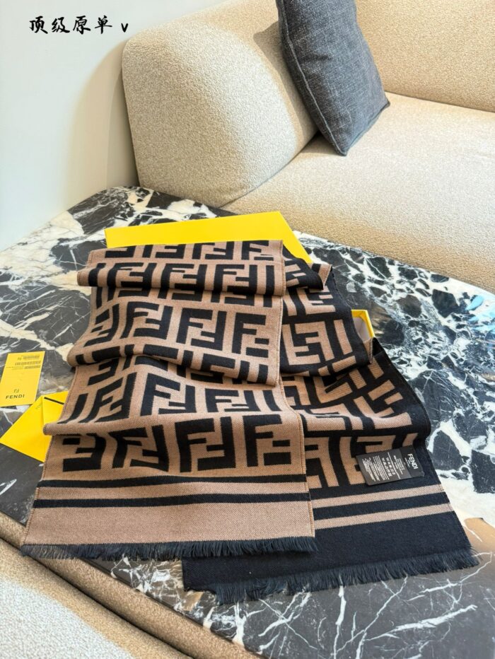 Fendi Scarf Classic Ff Pattern Warm And Stylish - Image 3