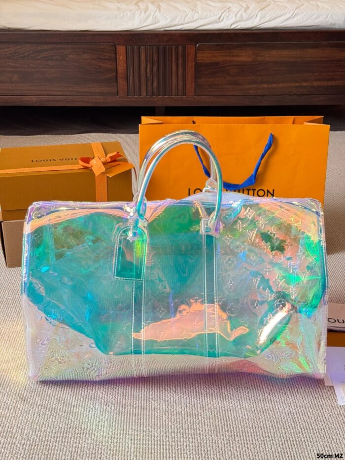 Louis Vuitton Keepall Glittering Laser-Effect Travel Bag Spacious, Practical, And Makes A Statement. - Image 2
