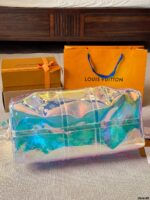 Louis Vuitton Keepall Glittering Laser-Effect Travel Bag Spacious, Practical, And Makes A Statement. - Image 5