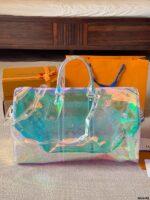 Louis Vuitton Keepall Glittering Laser-Effect Travel Bag Spacious, Practical, And Makes A Statement. - Image 6