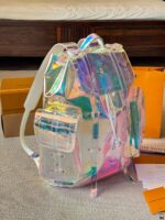 Louis Vuitton Christopher Glittering Laser-Effect Backpack Star-Like Allure Suitable For Both Work And Leisure - Image 2