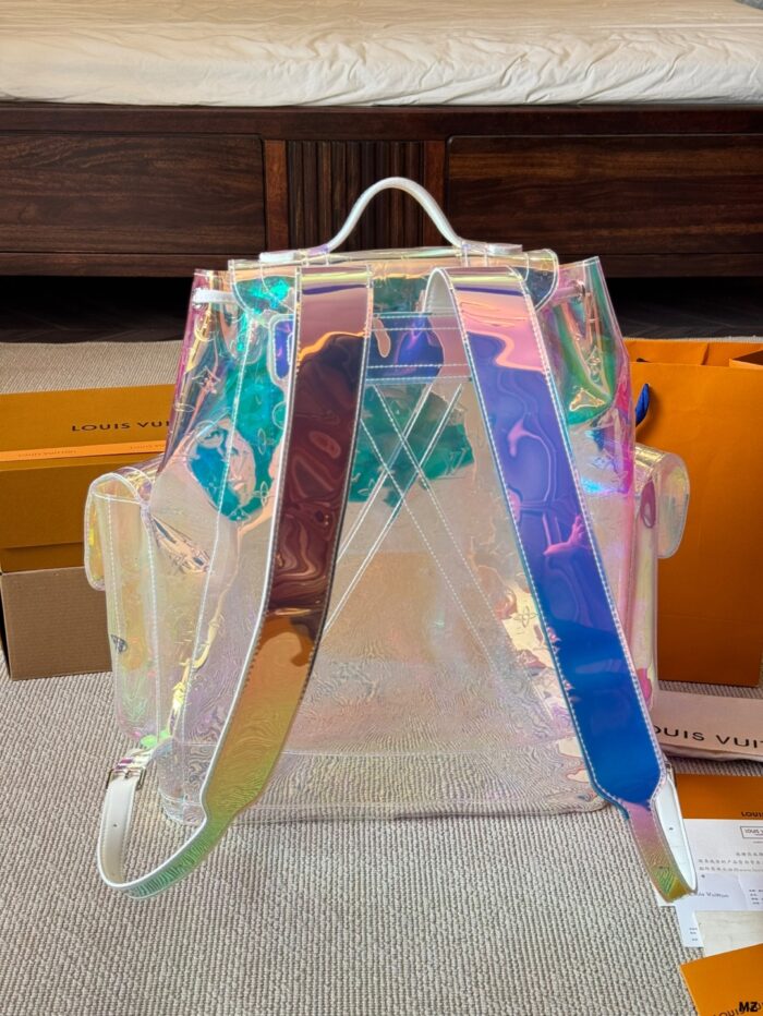 Louis Vuitton Christopher Glittering Laser-Effect Backpack Star-Like Allure Suitable For Both Work And Leisure - Image 3