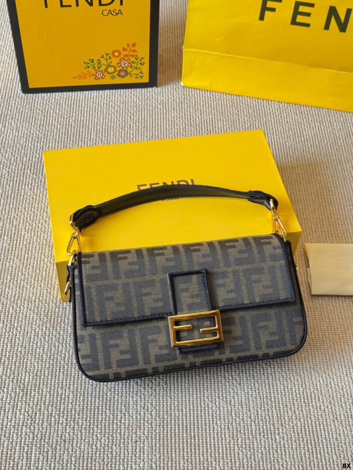 Fendi Monogram Baguette Bag: Flattering, Refined, And Effortlessly Versatile For Autumn/Winter Outings. - Image 4