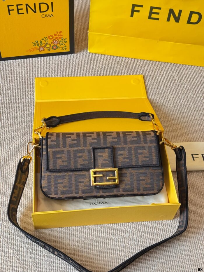 Fendi Monogram Baguette Bag: Flattering, Refined, And Effortlessly Versatile For Autumn/Winter Outings. - Image 11