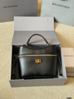 Balenciaga Rodeo Vanity Classic Black Metallic Logo Handbag/Crossbody Soft Leather With Generous Capacity - Image 2