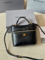Balenciaga Rodeo Vanity Classic Black Metallic Logo Handbag/Crossbody Soft Leather With Generous Capacity - Image 4