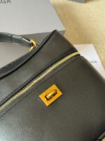Balenciaga Rodeo Vanity Classic Black Metallic Logo Handbag/Crossbody Soft Leather With Generous Capacity - Image 5