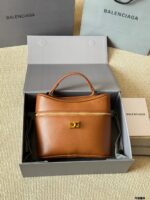 Balenciaga Rodeo Vanity Classic Black Metallic Logo Handbag/Crossbody Soft Leather With Generous Capacity - Image 13