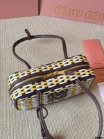 Miu Miu 25Ss Replica Woven Bowling Bag With Vintage Charms In Ultra-Soft Calfskin - Image 8