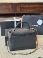 Chanel 25S Runway-Inspired Short Chain Handle Briefcase Spacious, Supple, Timeless And Versatile - Image 8