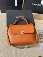 Chanel 25S Runway-Inspired Short Chain Handle Briefcase Spacious, Supple, Timeless And Versatile - Image 10
