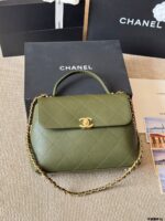Chanel 25S Runway-Inspired Short Chain Handle Briefcase Spacious, Supple, Timeless And Versatile - Image 11