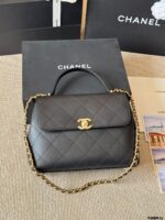 Chanel 25S Runway-Inspired Short Chain Handle Briefcase Spacious, Supple, Timeless And Versatile - Image 14