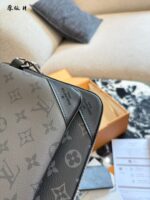 Louis Vuitton Men'S Trio Messenger Bag In Black Monogram Canvas With Detachable Pouch - Image 4