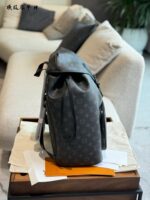 Louis Vuitton Black Monogram Double Drawstring Backpack Classic And Practical For Commuting And Travel - Image 4