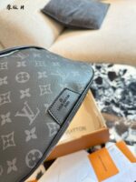 Louis Vuitton Discovery Waist Bag Monogram Eclipse Canvas Adjustable Strap Multiple Pockets - Image 6
