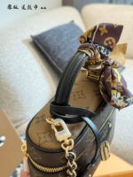 Louis Vuitton Vanity Classic Monogram Makeup Bag Minimalist And Stylish Durable Canvas Zip Closure Adjustable Shoulder Strap - Image 5