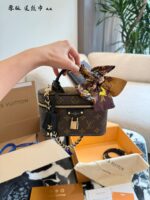 Louis Vuitton Vanity Classic Monogram Makeup Bag Minimalist And Stylish Durable Canvas Zip Closure Adjustable Shoulder Strap - Image 6