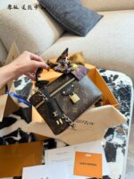Louis Vuitton Vanity Classic Monogram Makeup Bag Minimalist And Stylish Durable Canvas Zip Closure Adjustable Shoulder Strap - Image 7