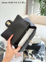 Chanel 25B Calfskin Cf Handle Double C Pendant Handle Bag - Image 8