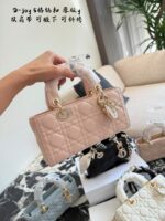 Dior D-Joy 5-Compartment Buckle Crossbody Bag With Dual Straps, Wearable Underarm. Black – Universally Flattering. - Image 12