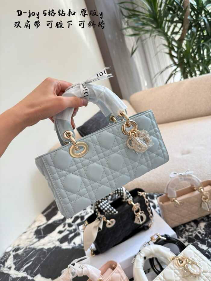 Dior D-Joy 5-Compartment Buckle Crossbody Bag With Dual Straps, Wearable Underarm. Black – Universally Flattering. - Image 13