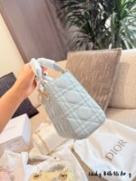 Dior Lady Classic Series Sheepskin Mini Diana Bag - 4 Compartments - Image 9
