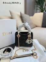 Dior Lady Classic Series Lambskin Mini Size Lady Dior Bag - Four Compartments - Elegant And Versatile