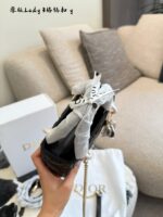Dior Lady Classic Series Lambskin Mini Size Lady Dior Bag - Four Compartments - Elegant And Versatile - Image 8