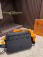 Louis Vuitton Briefcase Black And Grey Classic Colour Scheme Subtle Embossed Logo Detailing Solid And Dignified Fashionable And Elegant - Image 11