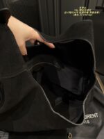 Yves Saint Laurent Suede Tote Bag Minimalist, Sophisticated, Lightweight, Stylish, Spacious - Image 6