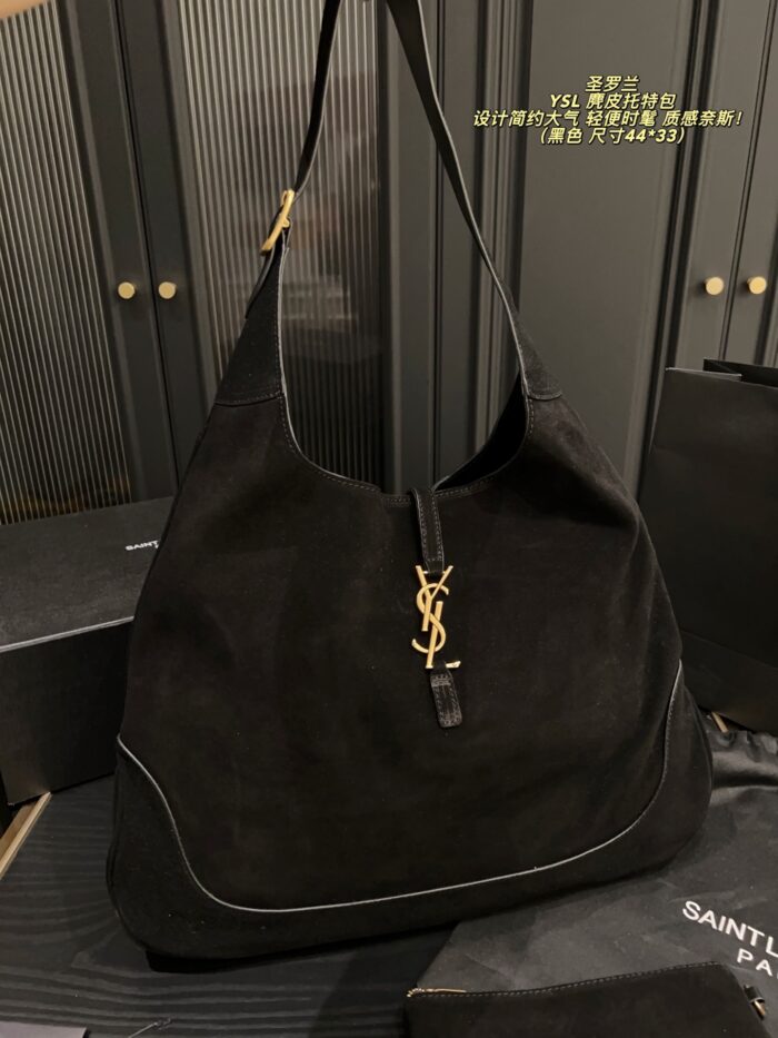 Yves Saint Laurent Suede Tote Bag Minimalist, Sophisticated, Lightweight, Stylish, Spacious - Image 9