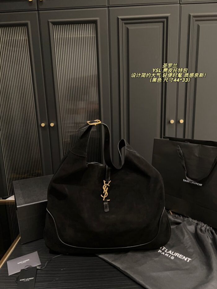 Yves Saint Laurent Suede Tote Bag Minimalist, Sophisticated, Lightweight, Stylish, Spacious - Image 10