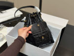 Dior Caro Bucket Bag Diamond Quilting Cd Clasp Adjustable Shoulder Strap Compact And Lightweight - Image 6