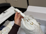 Dior Caro Bucket Bag Diamond Quilting Adjustable Shoulder Strap Compact And Lightweight - Image 7