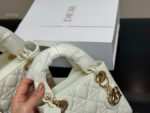 Dior Lady Dior Patent Leather Quilted Handbag & Crossbody Bag - Premium Quality Upgrade - Image 3