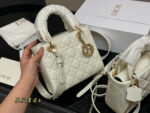 Dior Lady Dior Patent Leather Quilted Handbag & Crossbody Bag - Premium Quality Upgrade - Image 5