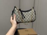 Gucci Ophidia Series Monogram Shoulder Bag Mahjong-Style Silhouette, Vintage And Versatile - Image 9