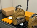 Louis Vuitton Palm Springs Backpack Raised Top Handle Calfskin Shoulder Straps With Uniform Stitching - Image 2